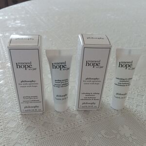🆕 2 Philosophy Renewed Hope In A Jar NWB Travel Size 7ml/0.24floz